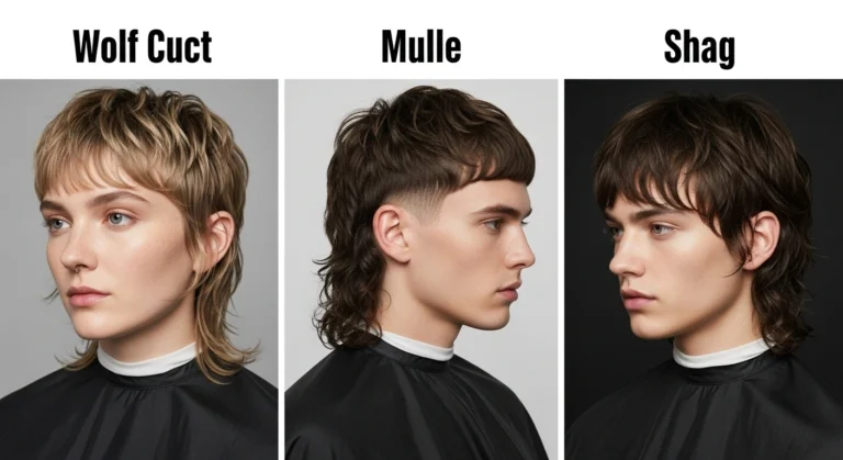 What Makes the Wolf Cut Different from a Mullet or Shag Haircut
