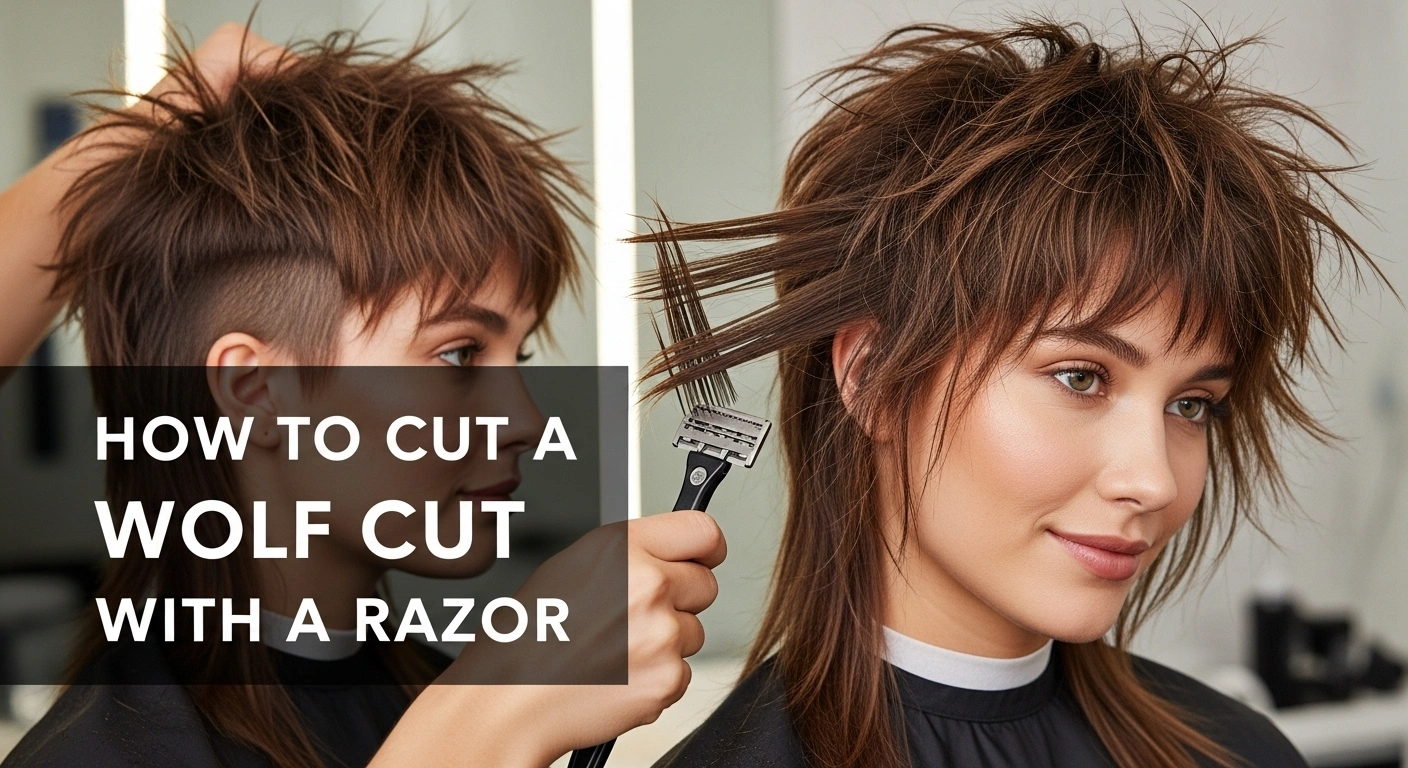 How to Cut a Wolf Cut with a Razor