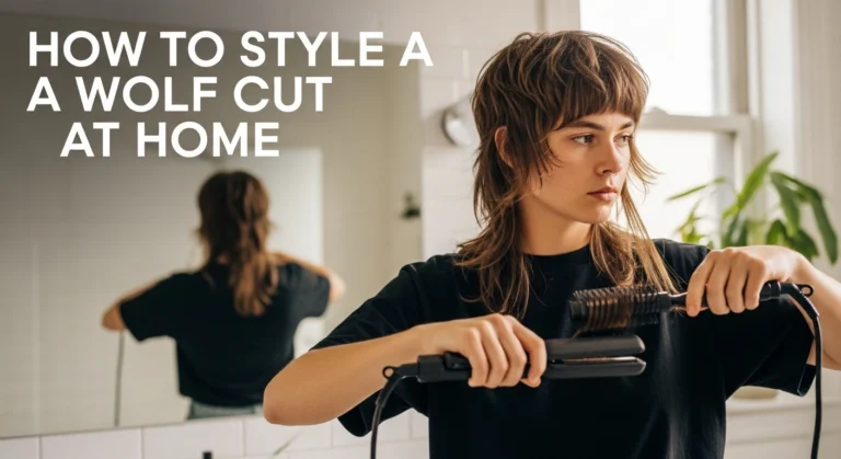 How to Style a Wolf Cut at Home