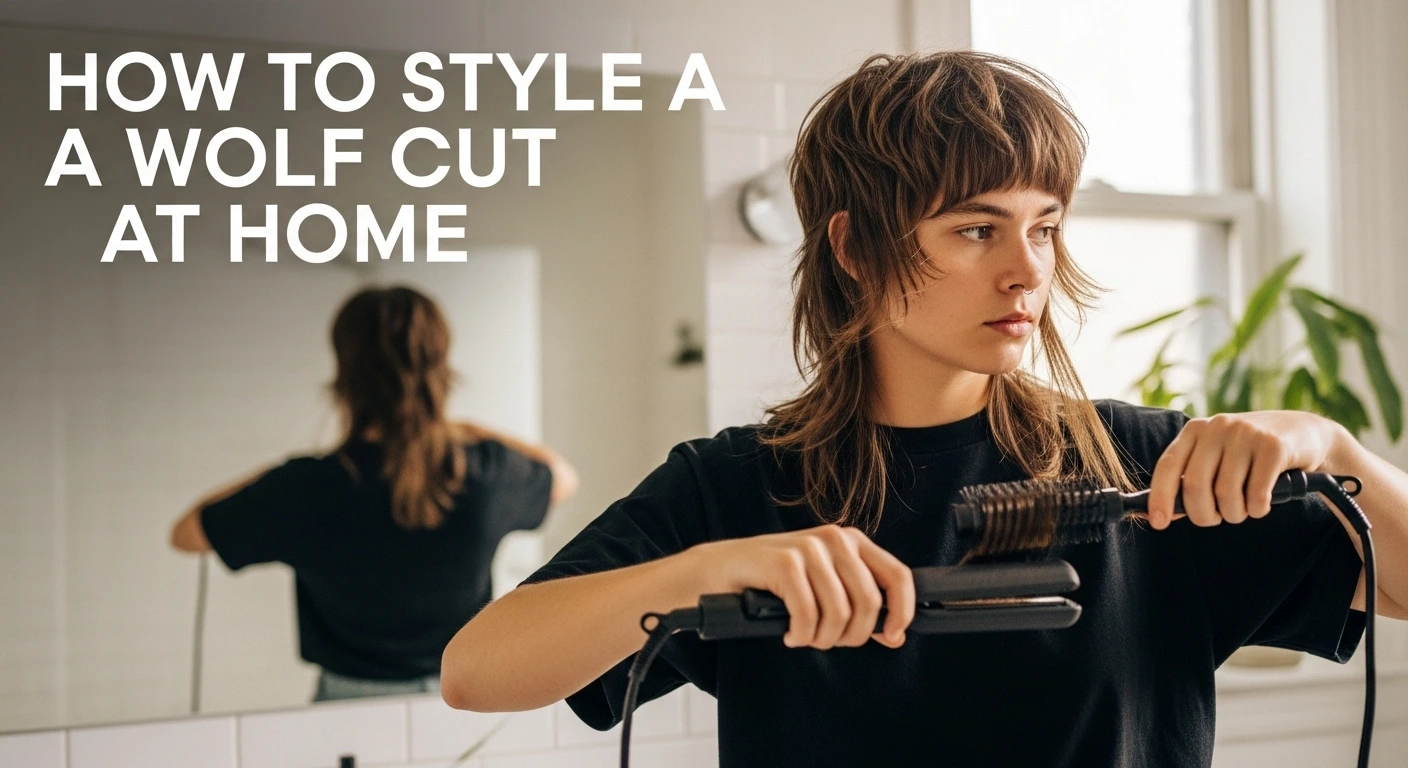 How to Style a Wolf Cut at Home
