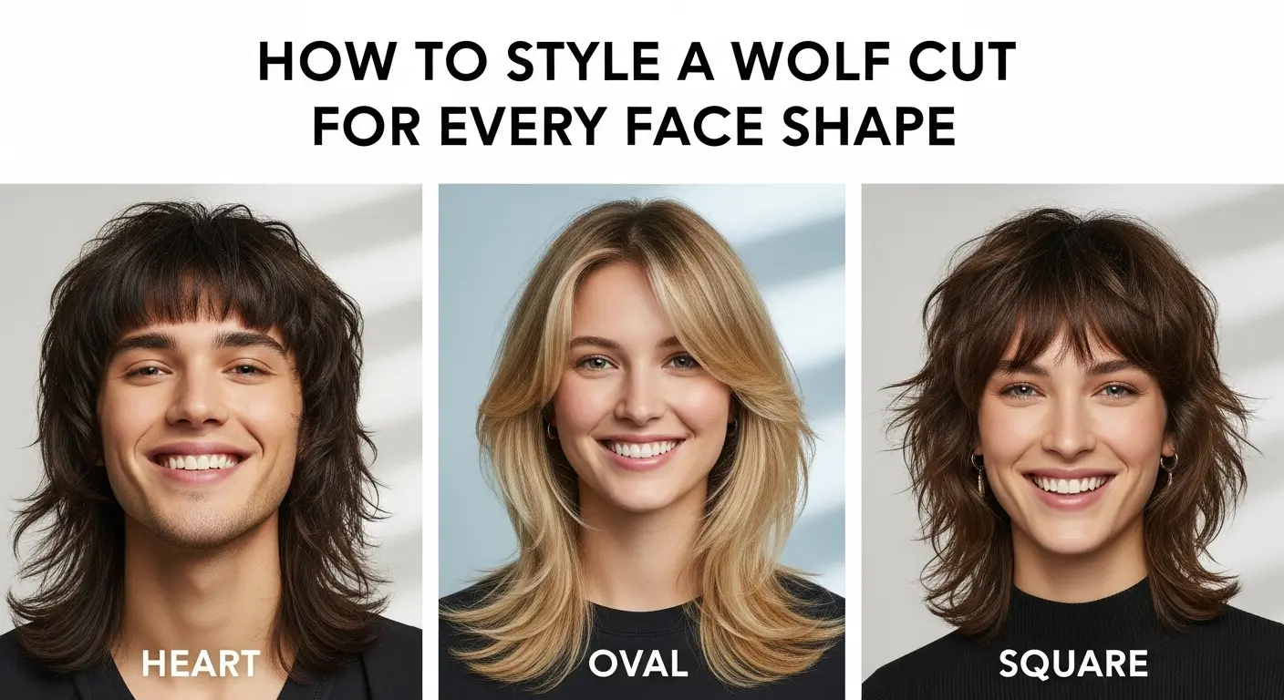 How to Style a Wolf Cut for Every Face Shape