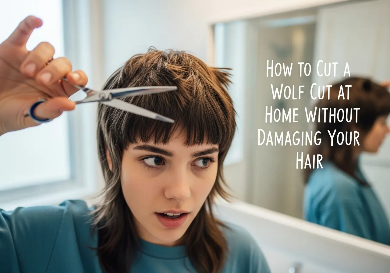 How to Cut a Wolf Cut at Home Without Damaging Your Hair