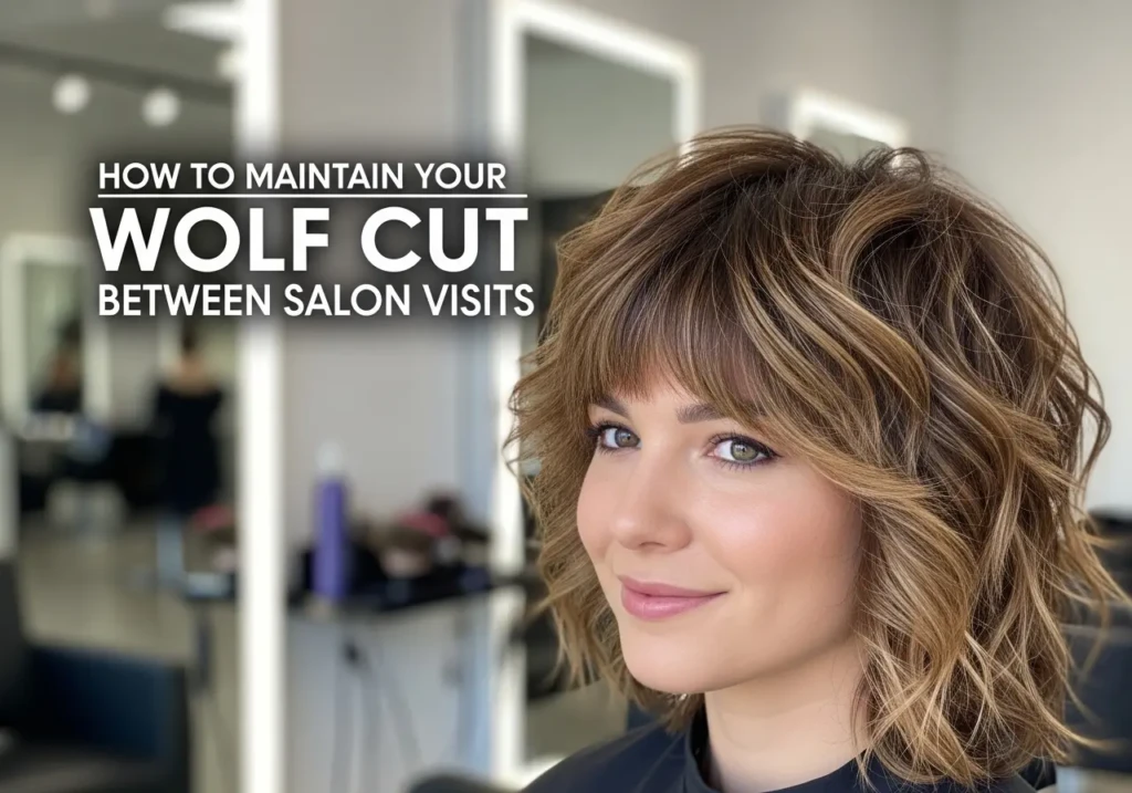 how to maintain wolf cut style